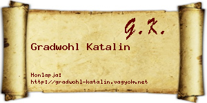 Gradwohl Katalin névjegykártya