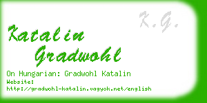 katalin gradwohl business card